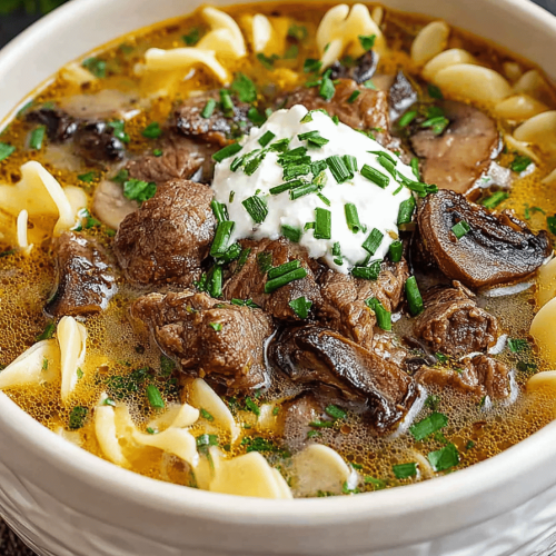 Beef Stroganoff Soup