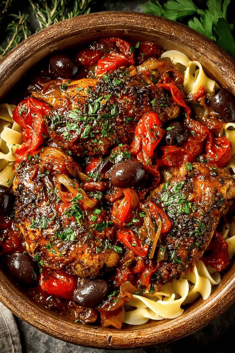 Delish Chicken Cacciatore