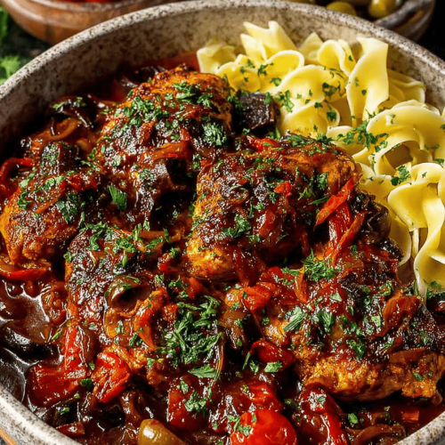 Delish Chicken Cacciatore