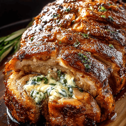 Delish Stuffed Pork