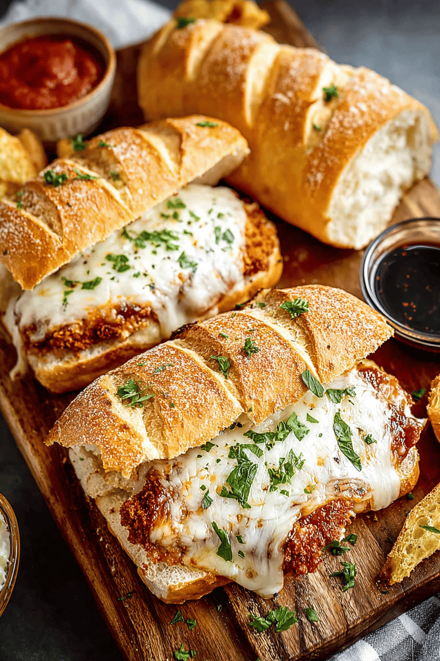 DelishChicken Parmesan Subs