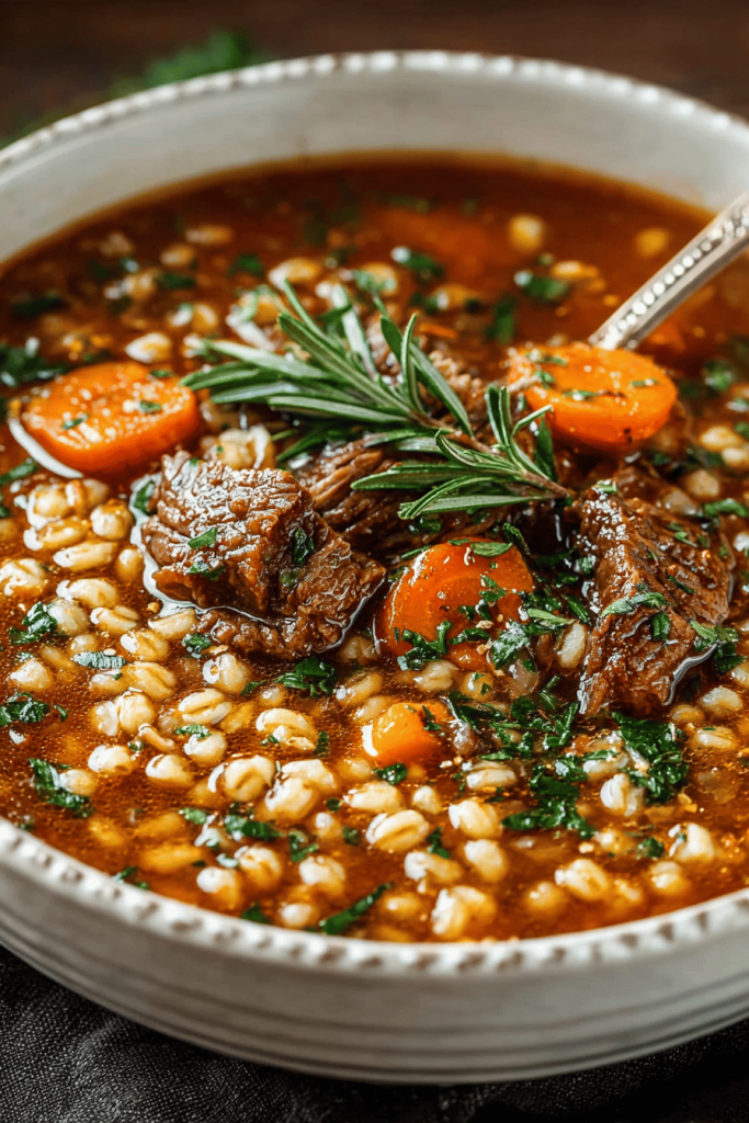 Easy Beef Barley Soup