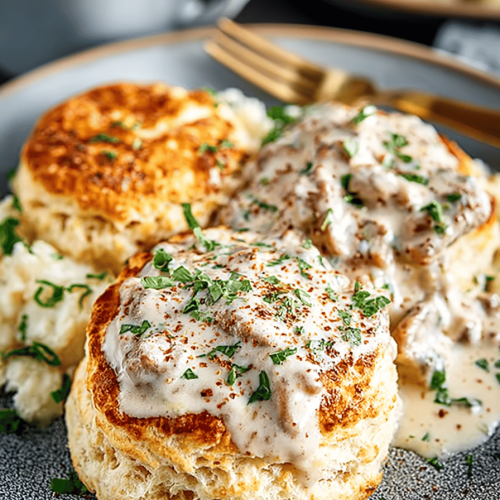 Easy Biscuits & Gravy