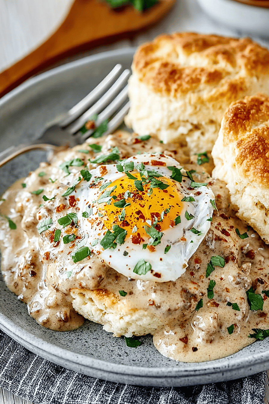 Easy Biscuits & Gravy