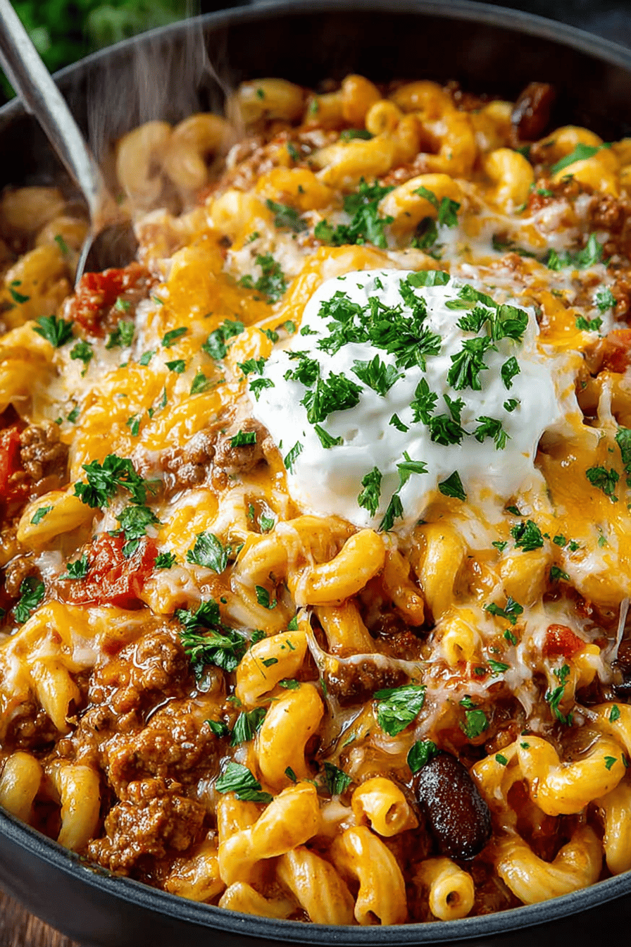 Easy Cheesy Chili Mac