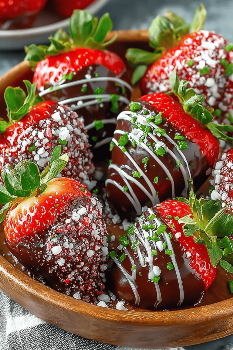 Easy Chocolate Strawberries
