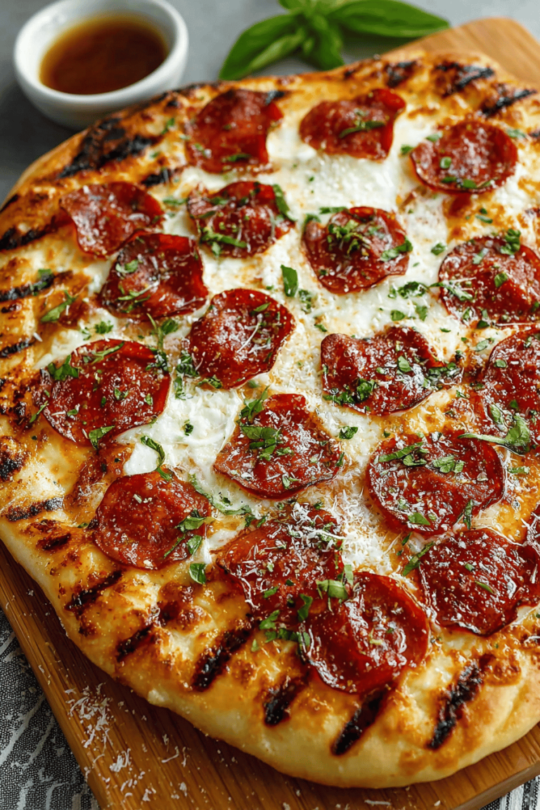 Easy Grilled Pizza