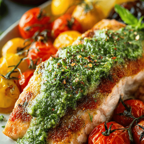 Easy Pesto Salmon