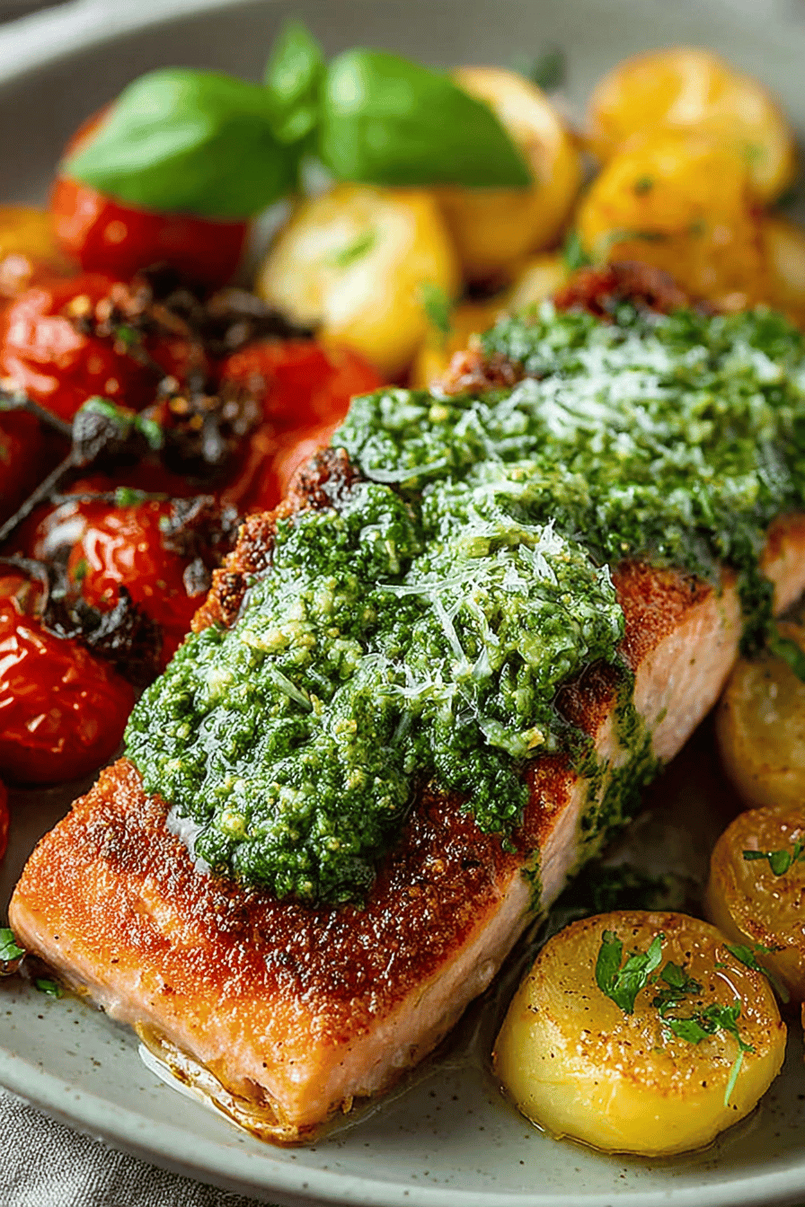 Easy Pesto Salmon