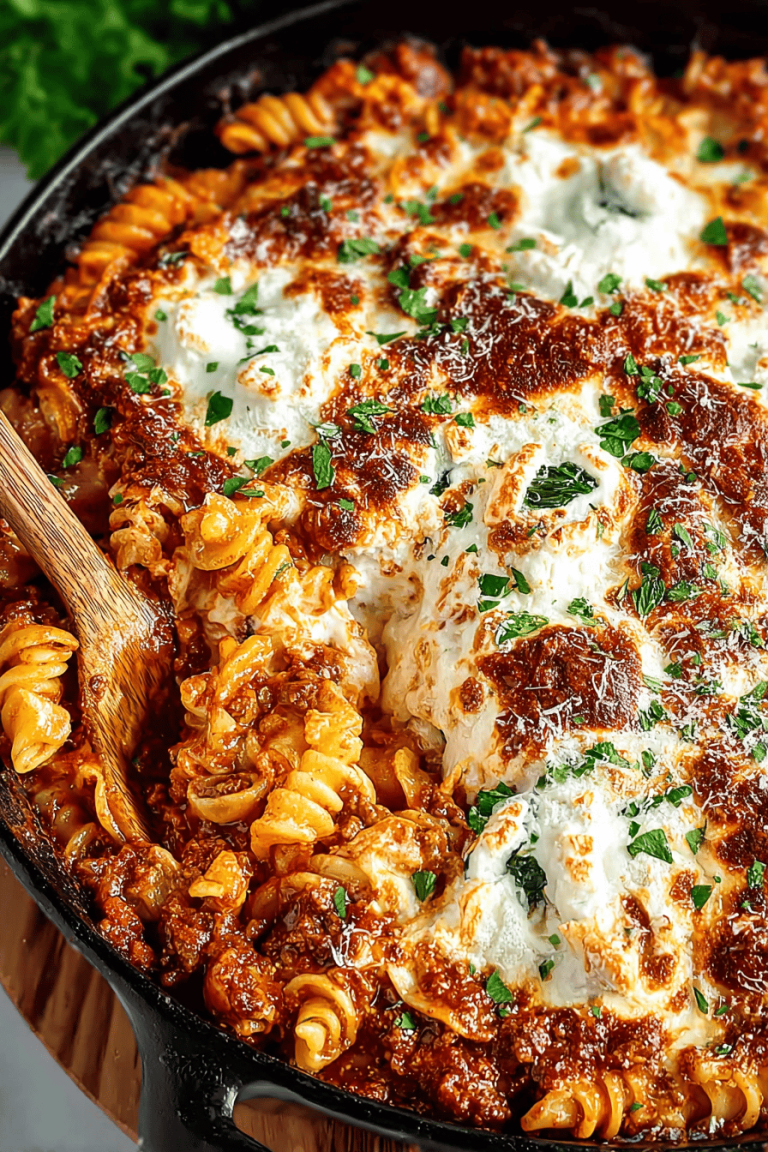 Easy Skillet Lasagna