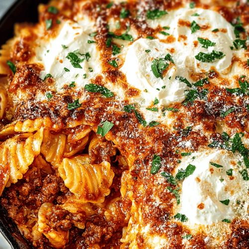 Easy Skillet Lasagna