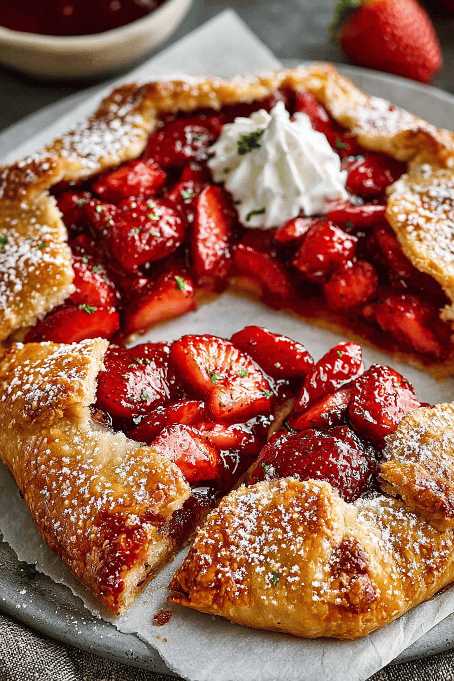 Easy Strawberry Galette