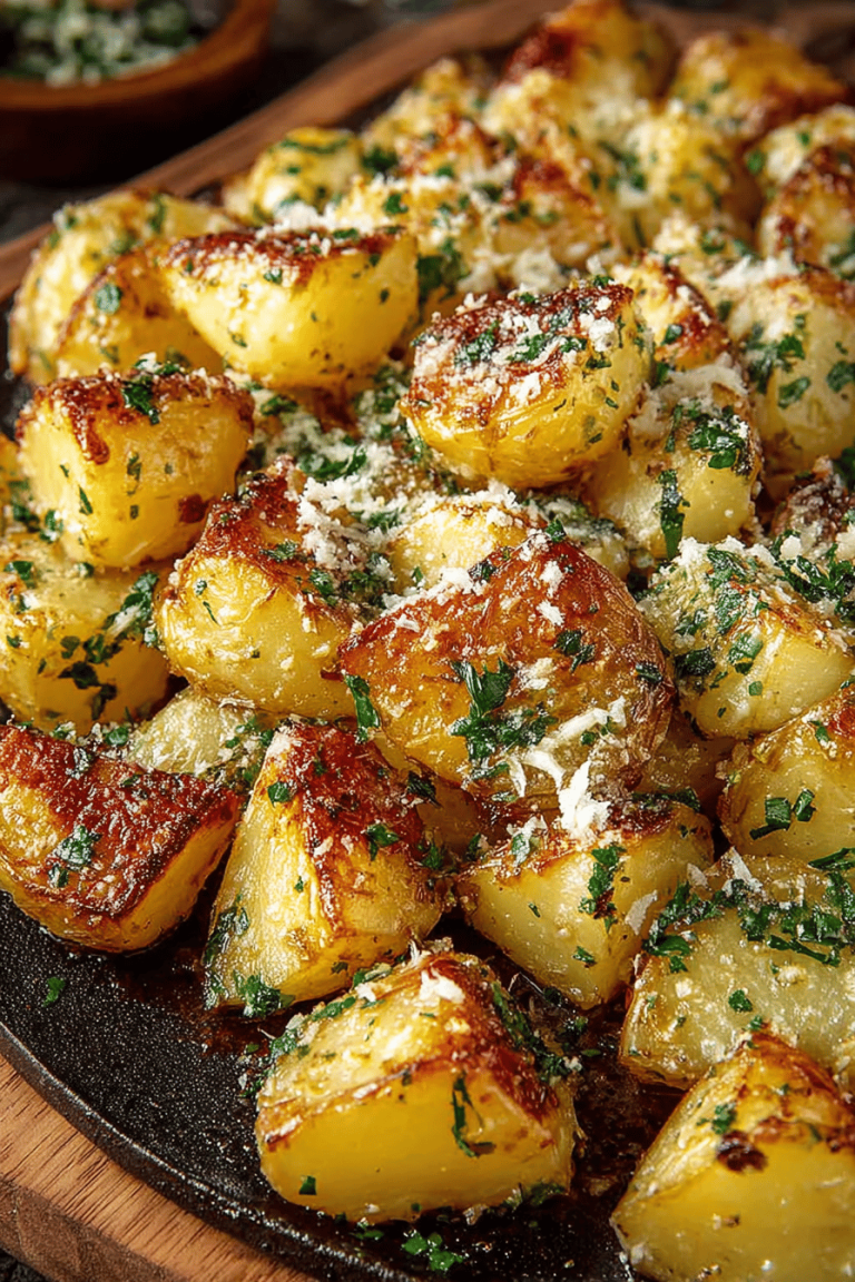 Garlic Parmesan Roast Potatoes