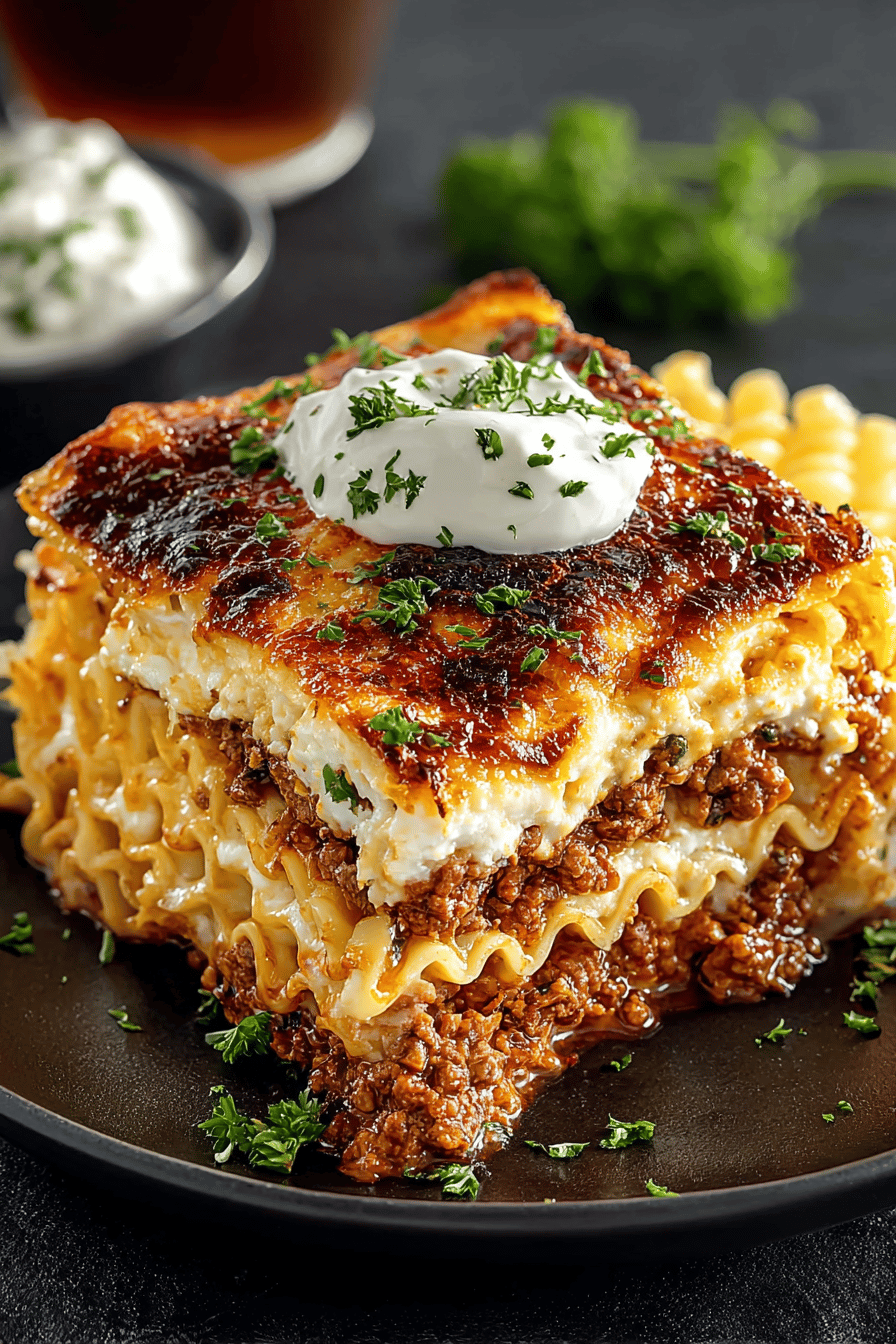 Greek Comfort Lasagna