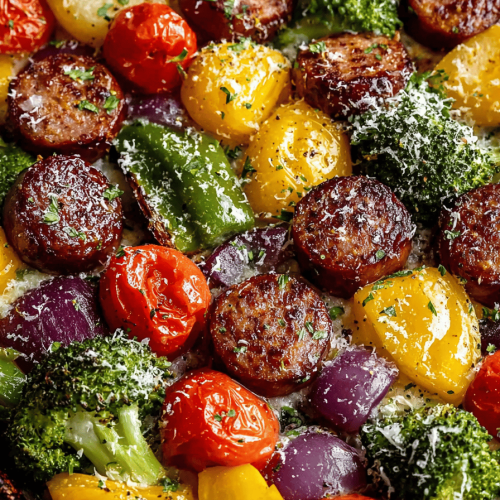 Sheet Pan Sausage Fiesta