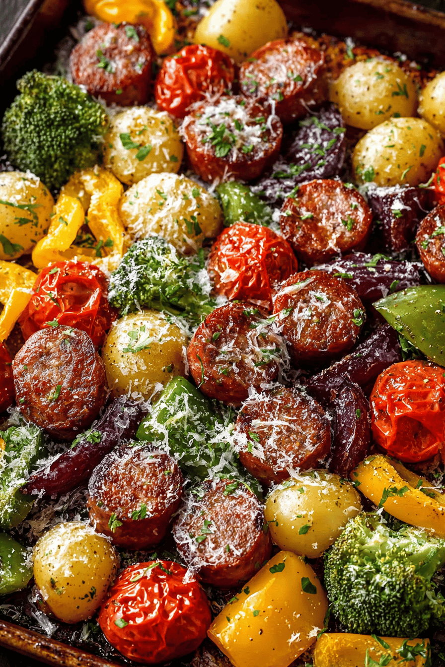 Sheet Pan Sausage Fiesta