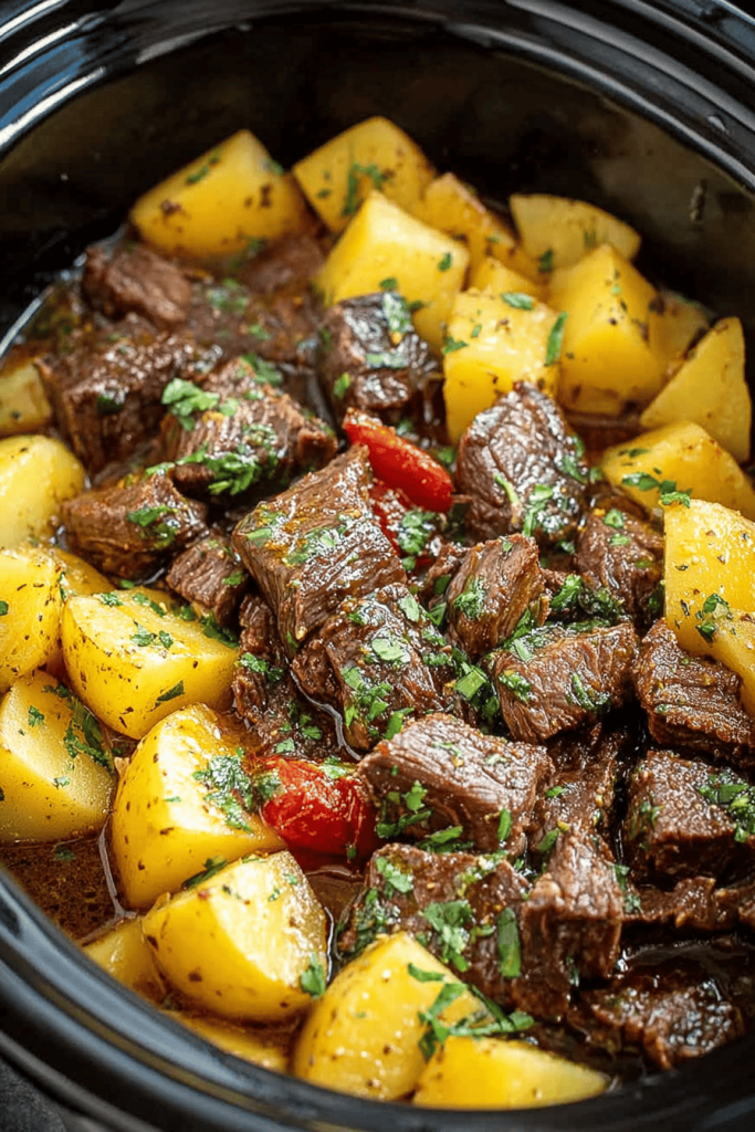 Slow Cooker Steaknight