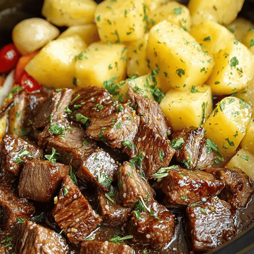 Slow Cooker Steaknight