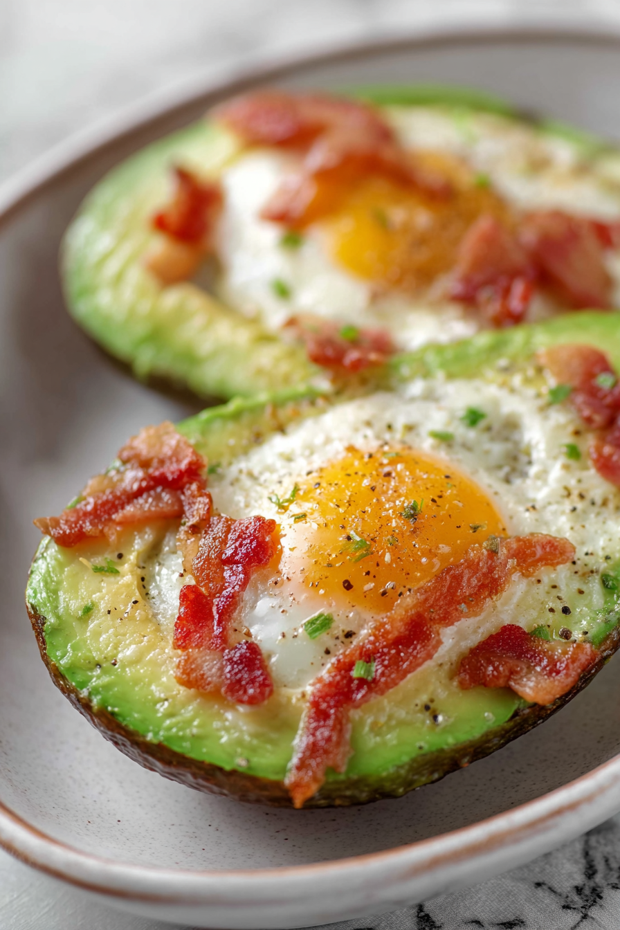 Delish Avocado Bacon and Eggs Recipe