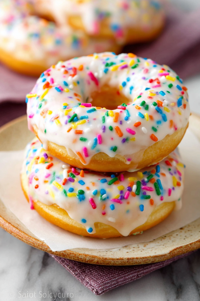 Delish Baked Funfetti Donuts