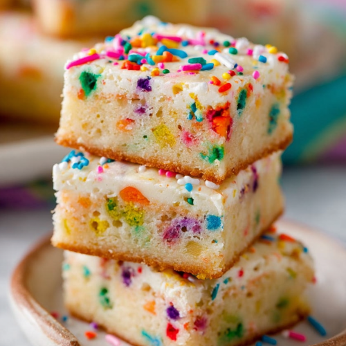 Delish Funfetti Cake Batter Blondies