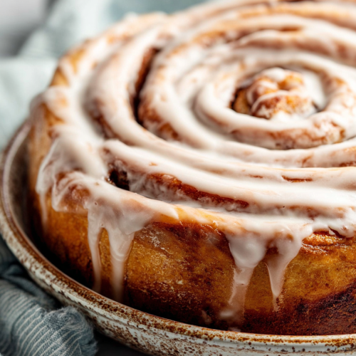 Delish Giant Cinnamon Roll Cake