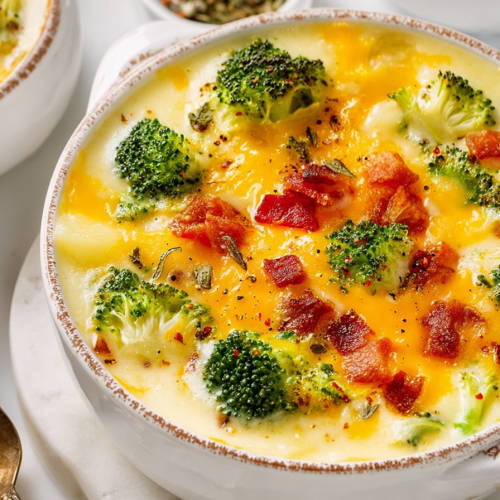 Delish Loaded Broccoli Cheese Potato Soup