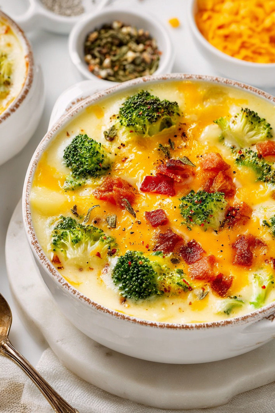 Delish Loaded Broccoli Cheese Potato Soup