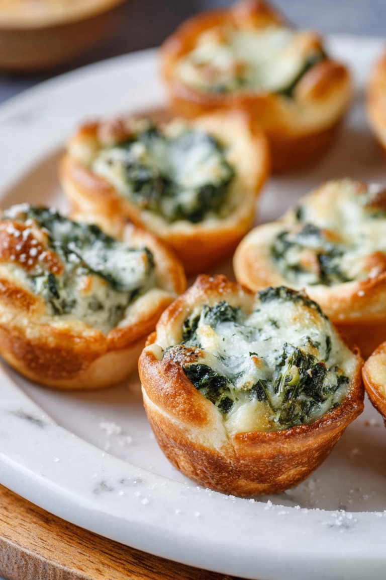 Delish Spinach Dip Bites Recipe