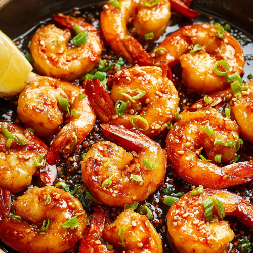 Delish Sticky Honey Garlic Butter Shrimp