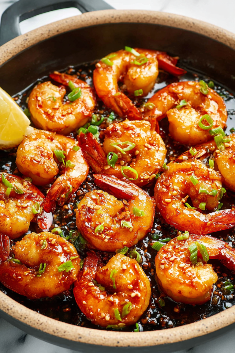 Delish Sticky Honey Garlic Butter Shrimp