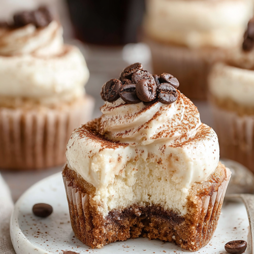 Delish Tiramisu Cupcakes