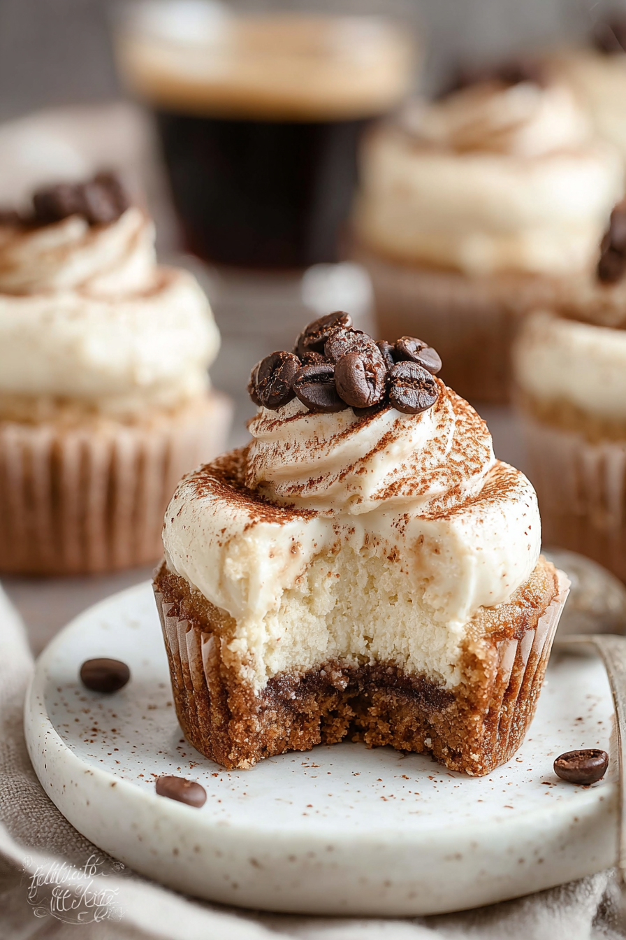 Delish Tiramisu Cupcakes