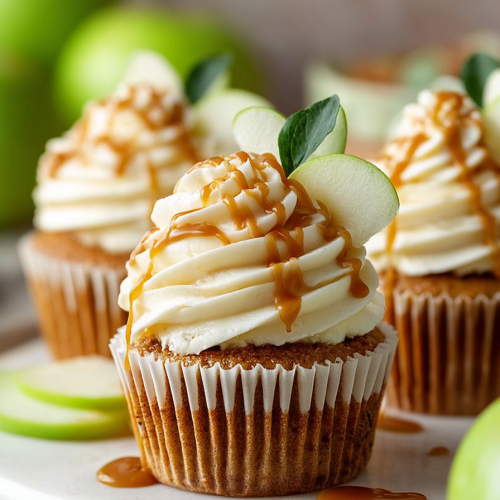Easy Caramel Apple Cupcakes