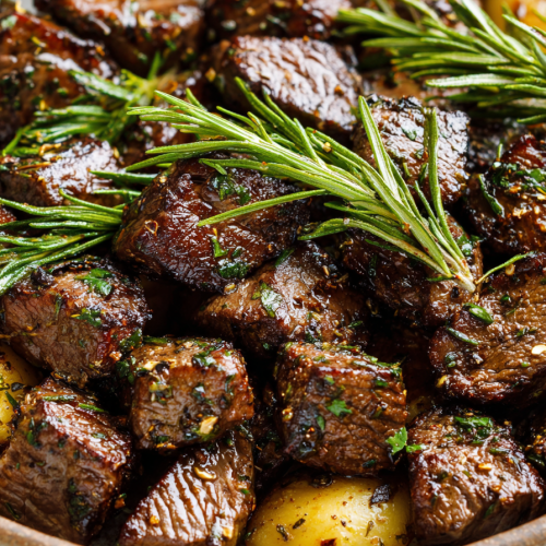 Easy Garlic Butter Herb Steak Bites