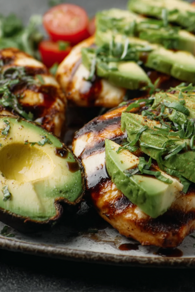 Easy Grilled California Avocado Chicken