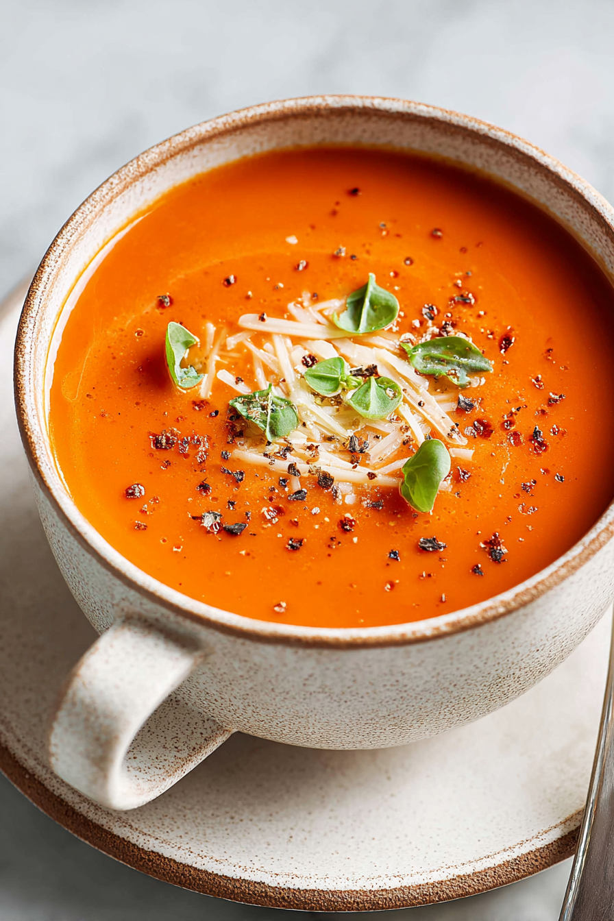 Easy Homemade Tomato Soup Recipe