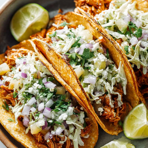 Easy Instant Pot Hawaiian Chicken Tacos
