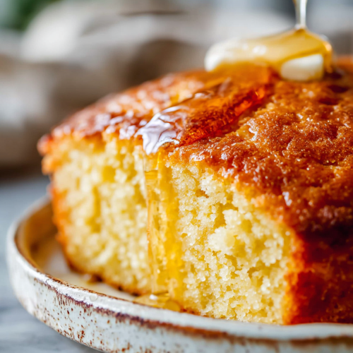 Easy Moist Honey Cornbread Recipe