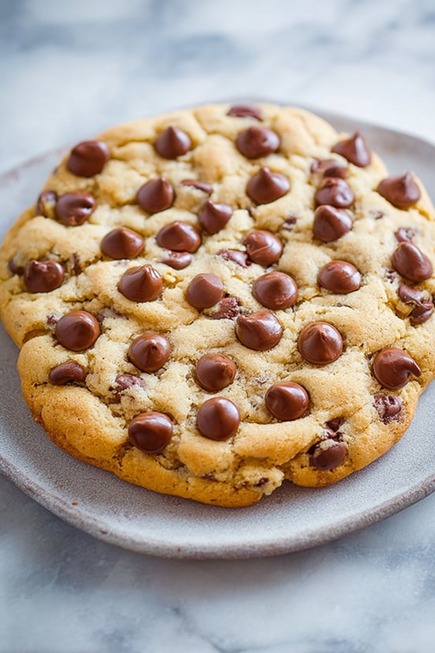 Easy One Bowl Extra Large Chocolate Chip Cookie Recipe