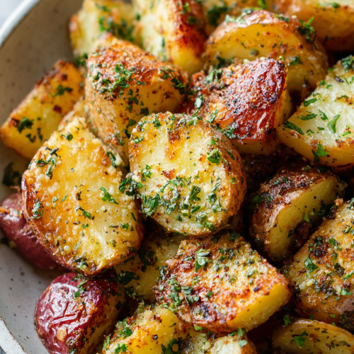 Easy Parmesan Herb Roasted Potatoes