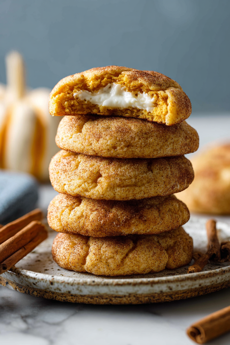 Easy Pumpkin Cheesecake Snickerdoodles