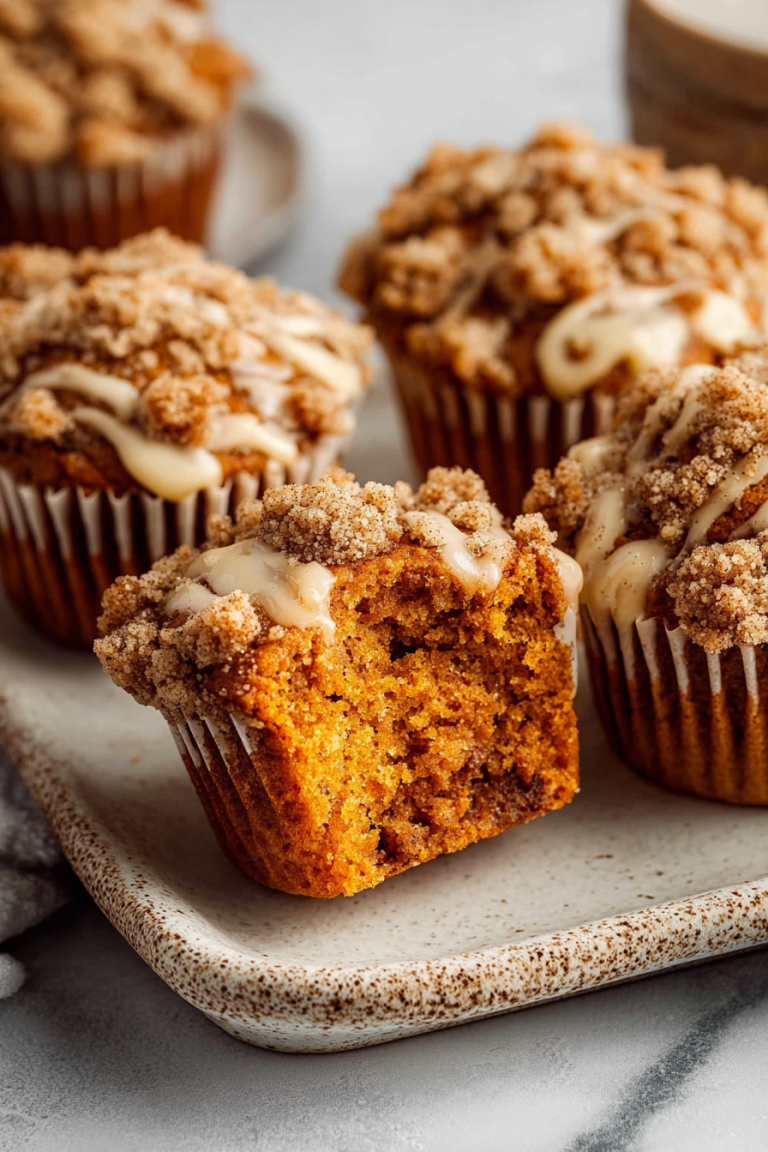 Easy Pumpkin Crumb Cake Muffins