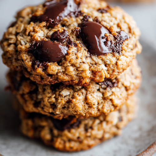 Easy Skinny Oatmeal Chocolate Chip Cookies