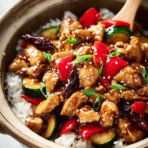 Easy Skinny Slow Cooker Kung Pao Chicken