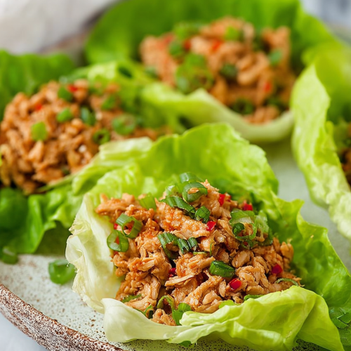 Easy Slow Cooker Asian Chicken Lettuce Wraps