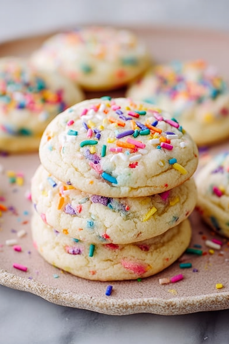 Easy Soft Baked Funfetti Sugar Cookies