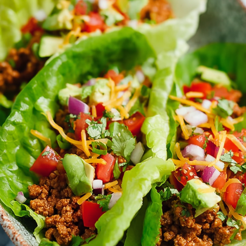 Easy Turkey Taco Lettuce Wraps