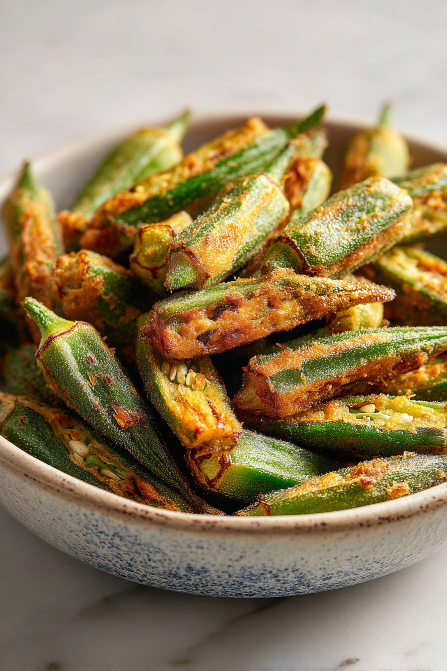 Air Fryer Crispy Fried Okra