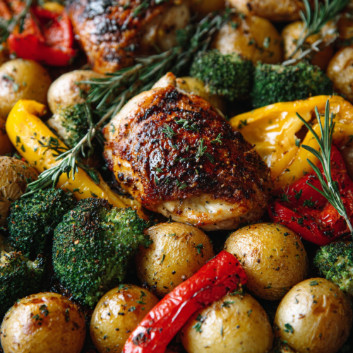 Balsamic Chicken and Roasted Veggies